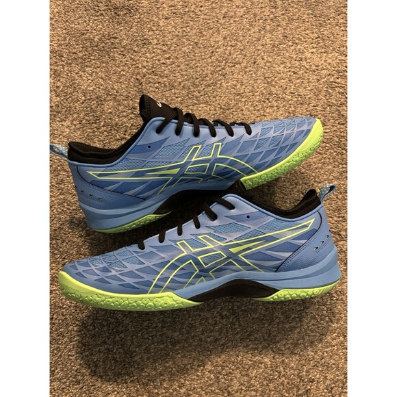 ASICS BLAST FF 3 Size 13 Waterscape/Lime Burst Handball Shoes - Picture 5 of 9